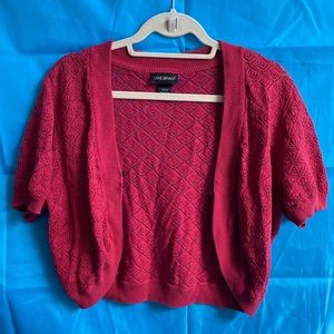 Lane Bryant crochet shrug EUC cute vintage style